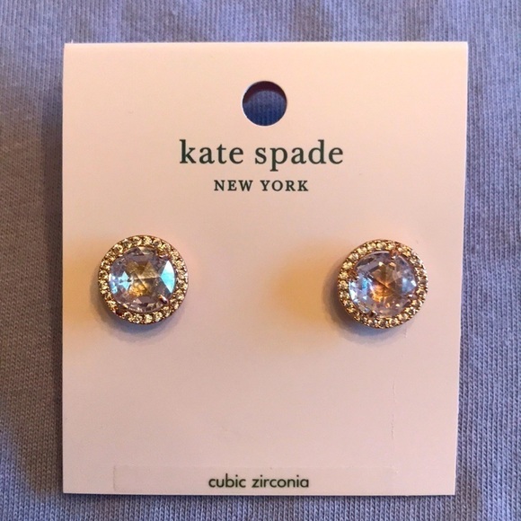 Brand New Kate Spade Bright Ideas Cubic Zirconia Post Earrings - Picture 1 of 6